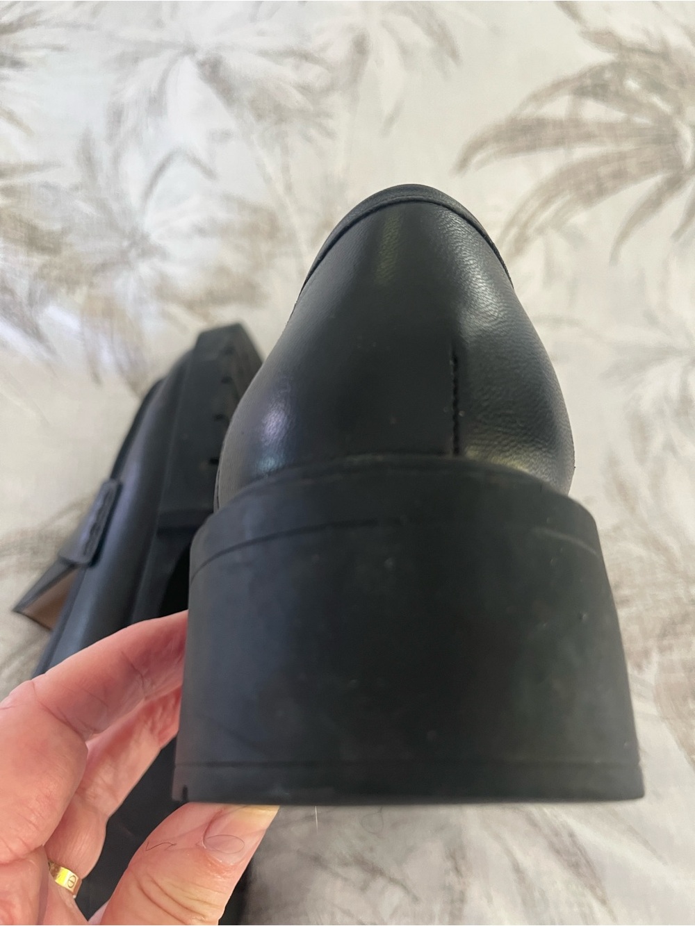 Coach Black Leather Signature C Bit Penny Loafers - Picture 4 of 4